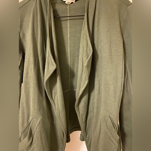 Caslon khaki green jersey blazer - size M (purchased at Nordstrom) - Picture 2 of 5